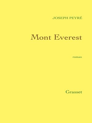 cover image of Mont Everest